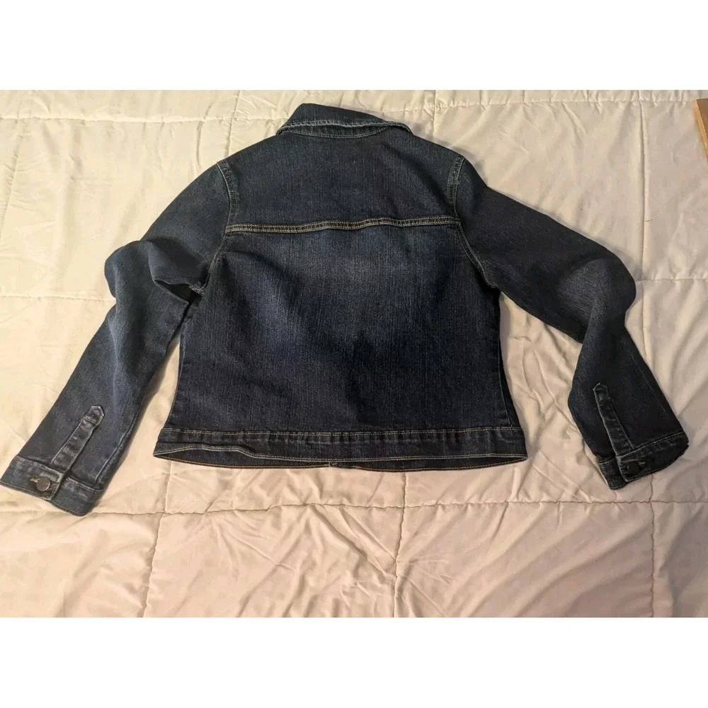 The Childrens Place Denim Youth Girl's Blue‎ Cotton Blend Jeans Jacket Sz XXL 16